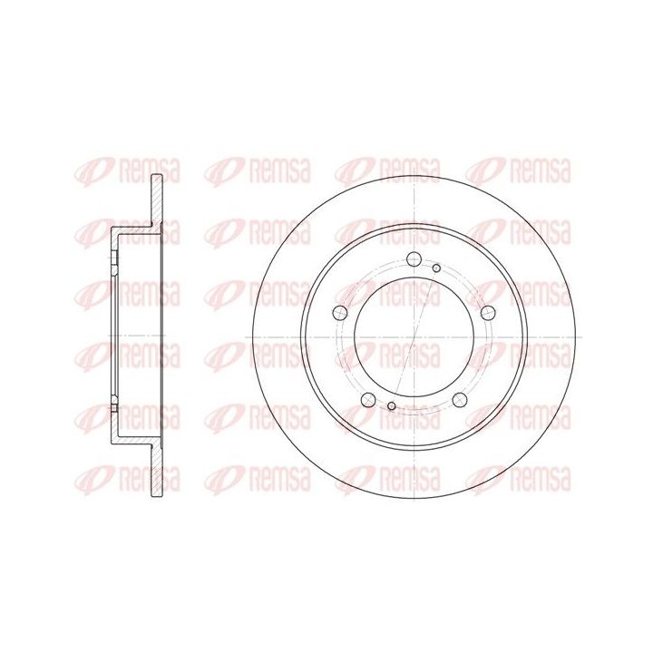 Stabdžių diskas REMSA 6331.00