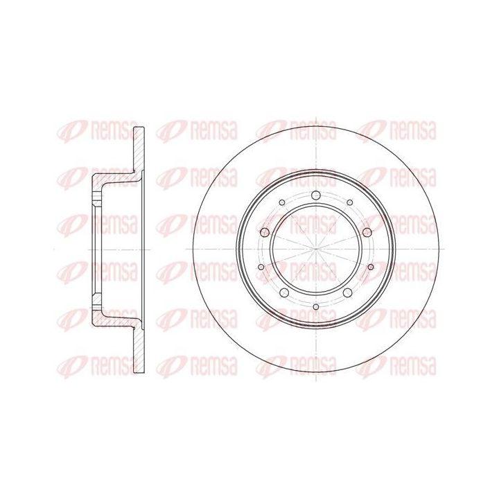 Stabdžių diskas REMSA 6333.00