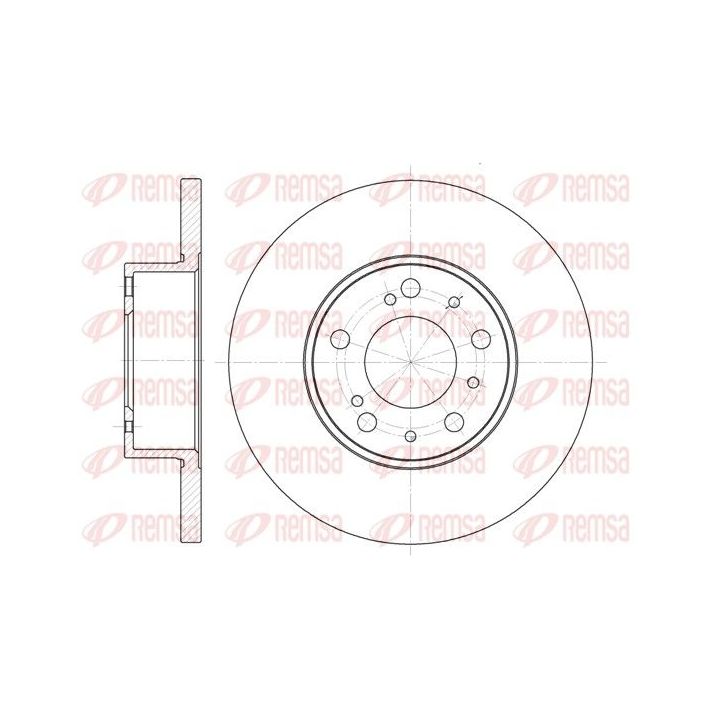 Stabdžių diskas REMSA 6334.00