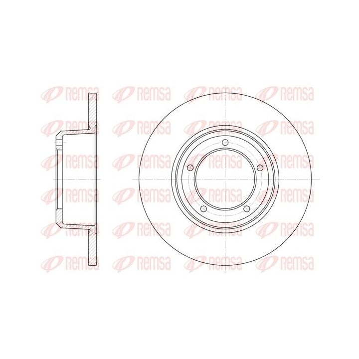 Stabdžių diskas REMSA 6341.00