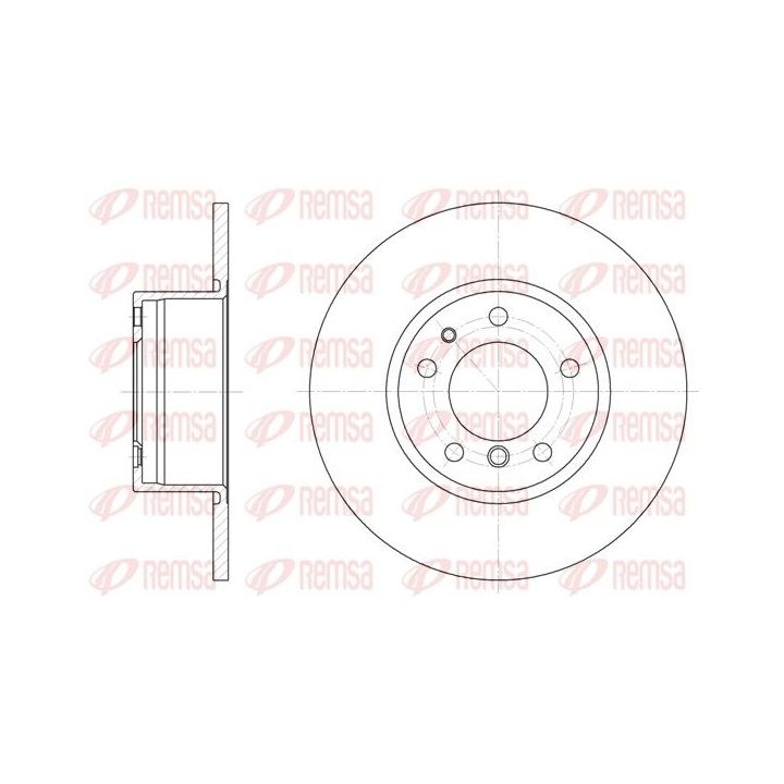Stabdžių diskas REMSA 6347.00