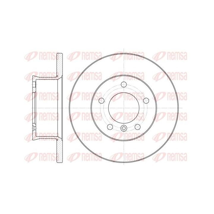 Stabdžių diskas REMSA 6350.00