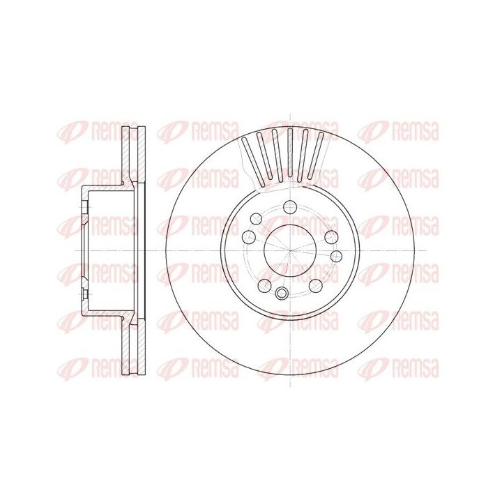 Stabdžių diskas REMSA 6353.10