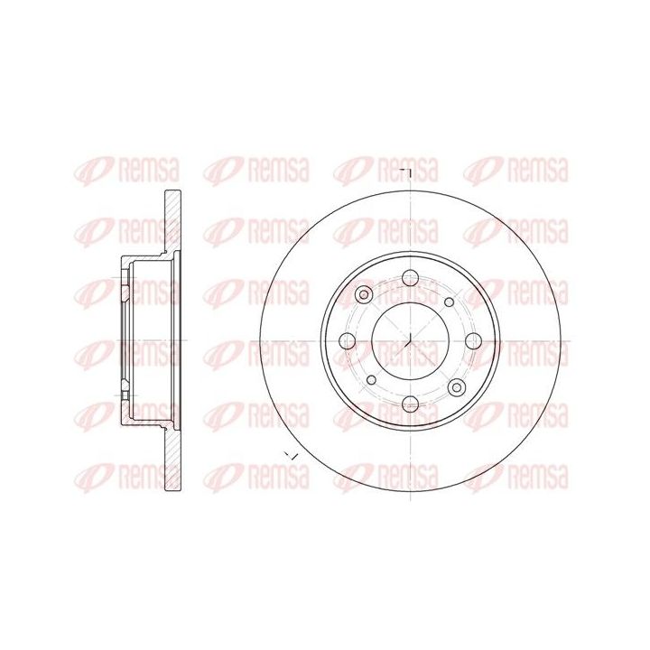 Stabdžių diskas REMSA 6370.00