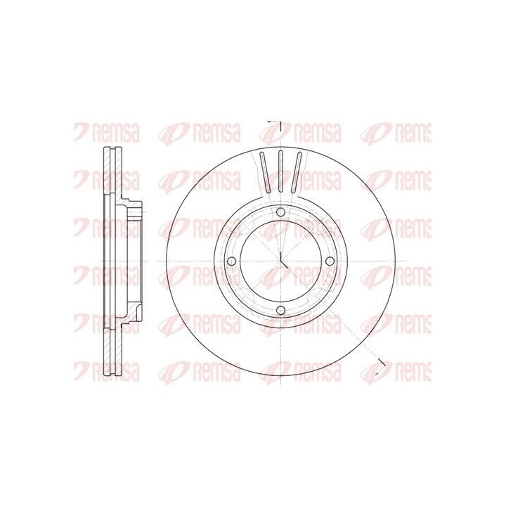 Stabdžių diskas REMSA 6374.10
