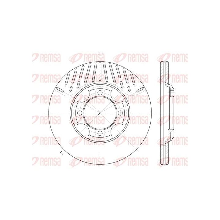 Stabdžių diskas REMSA 6381.10