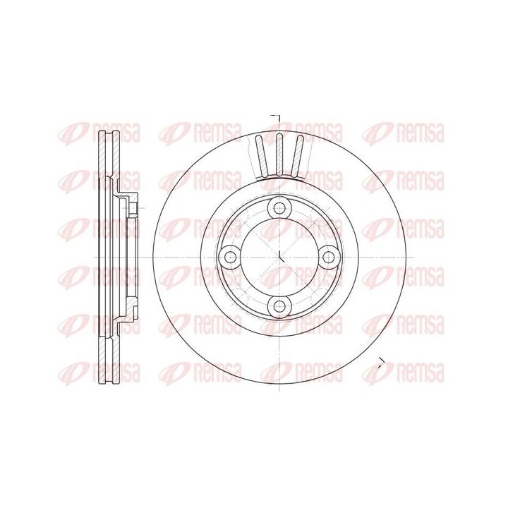 Stabdžių diskas REMSA 6385.10