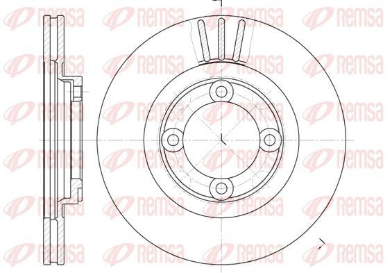 Stabdžių diskas REMSA 6385.10