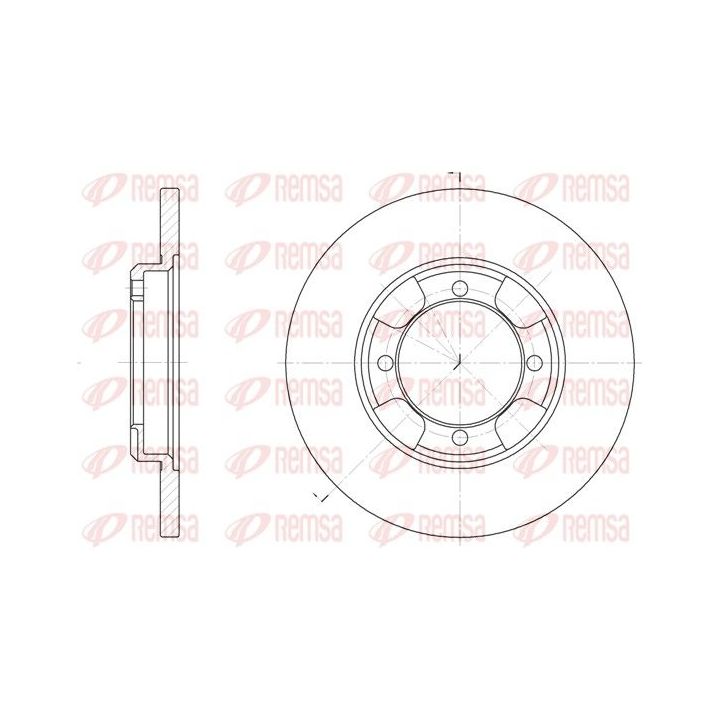 Stabdžių diskas REMSA 6388.00