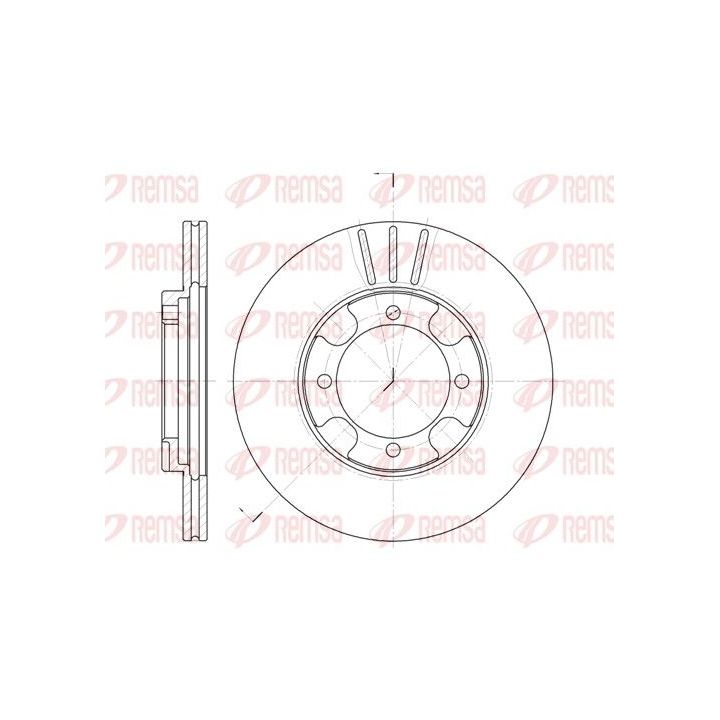 Stabdžių diskas REMSA 6389.10