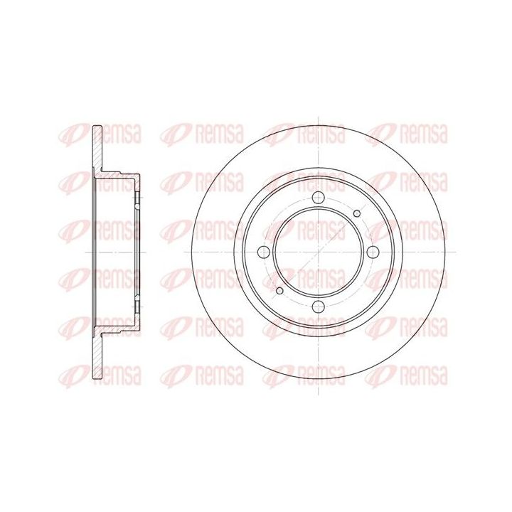 Stabdžių diskas REMSA 6390.00