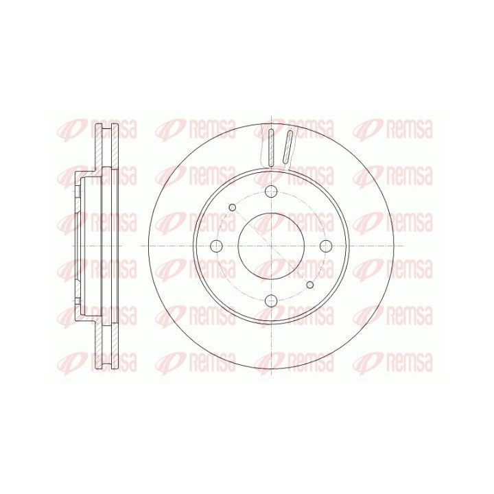 Stabdžių diskas REMSA 6394.10
