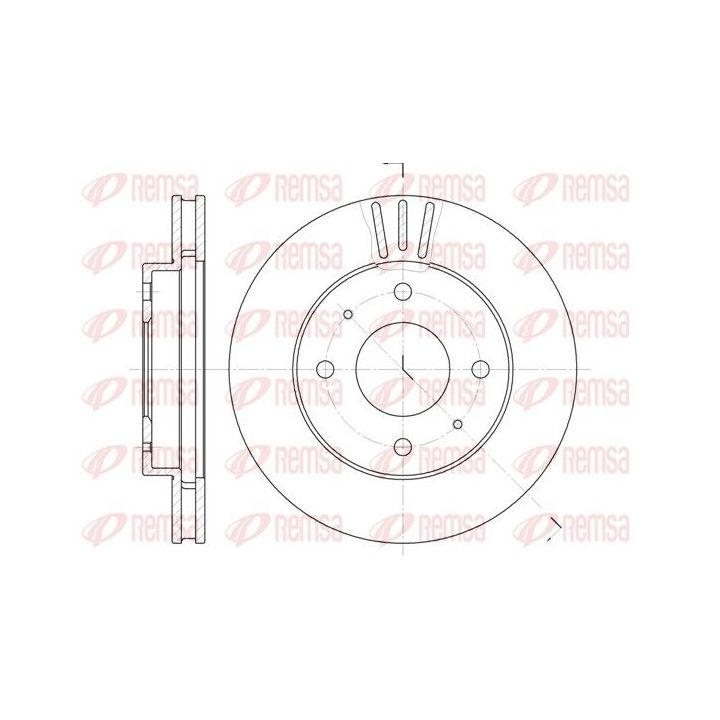 Stabdžių diskas REMSA 6394.11