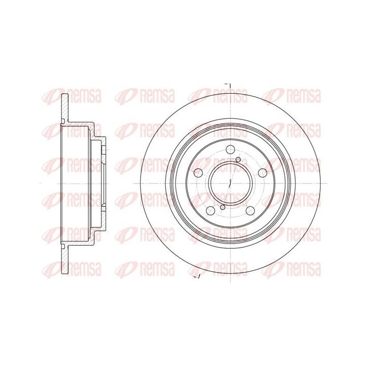 Stabdžių diskas REMSA 6398.00