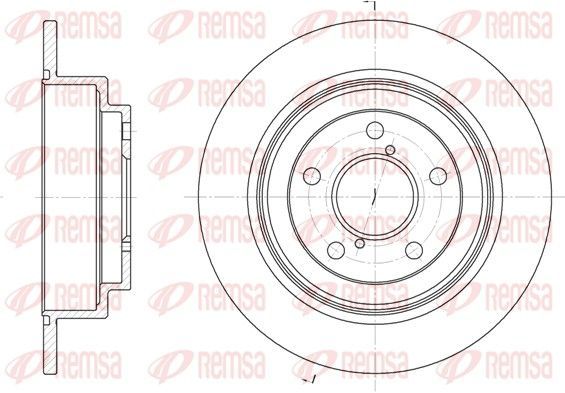Stabdžių diskas REMSA 6398.00