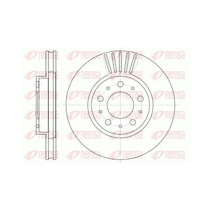 Stabdžių diskas REMSA 6410.10