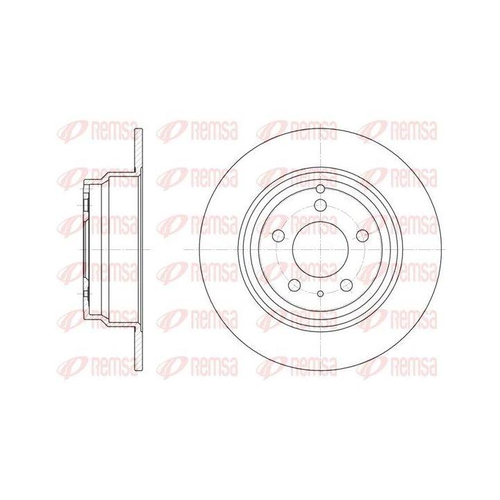 Stabdžių diskas REMSA 6411.00