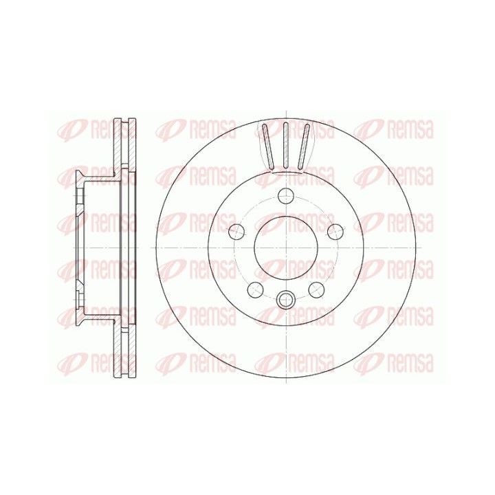 Stabdžių diskas REMSA 6416.10
