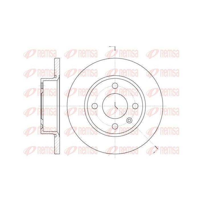 Stabdžių diskas REMSA 6425.00