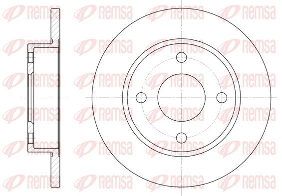 Stabdžių diskas REMSA 6427.00