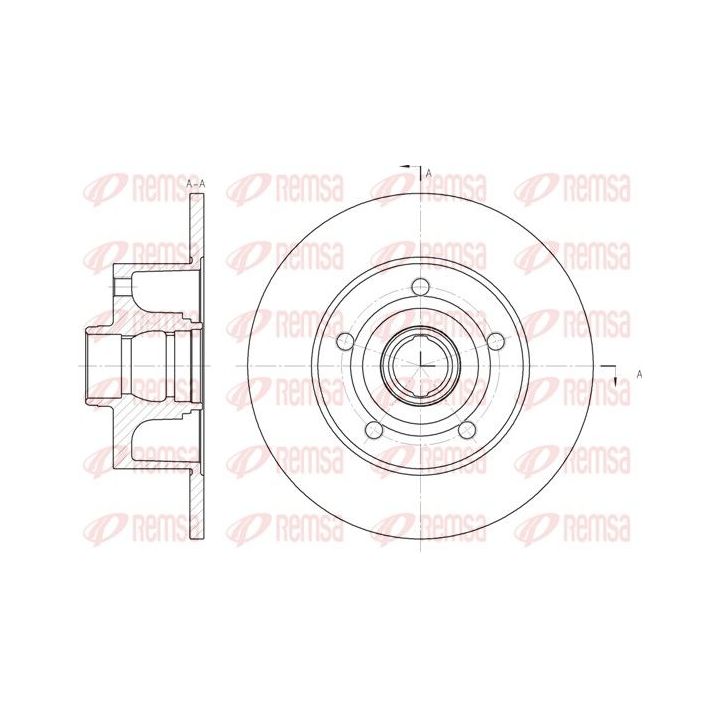 Stabdžių diskas REMSA 6431.00