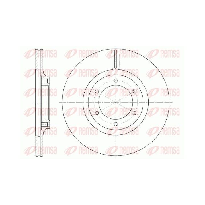 Stabdžių diskas REMSA 6434.10