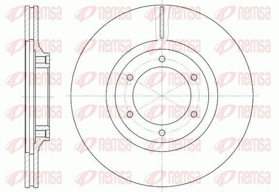 Stabdžių diskas REMSA 6434.10