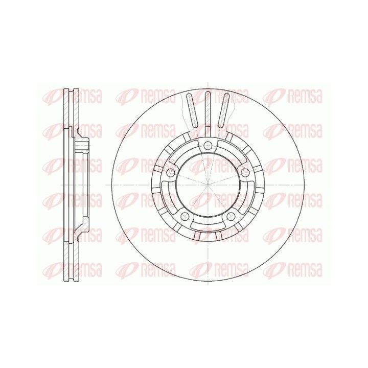 Stabdžių diskas REMSA 6437.10