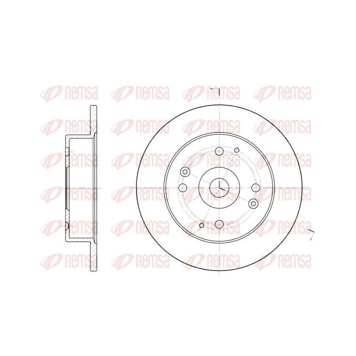 Stabdžių diskas REMSA 6448.00