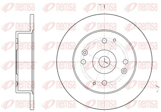 Stabdžių diskas REMSA 6448.00