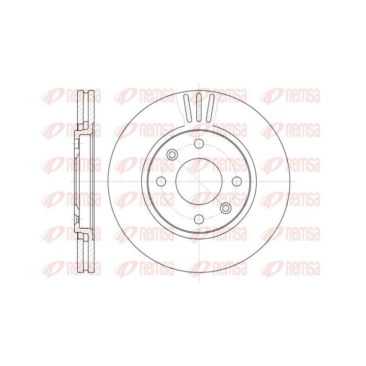 Stabdžių diskas REMSA 6449.10