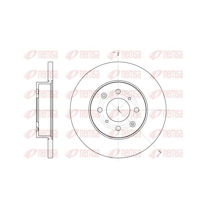 Stabdžių diskas REMSA 6451.00