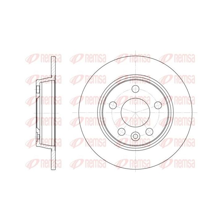 Stabdžių diskas REMSA 6453.00