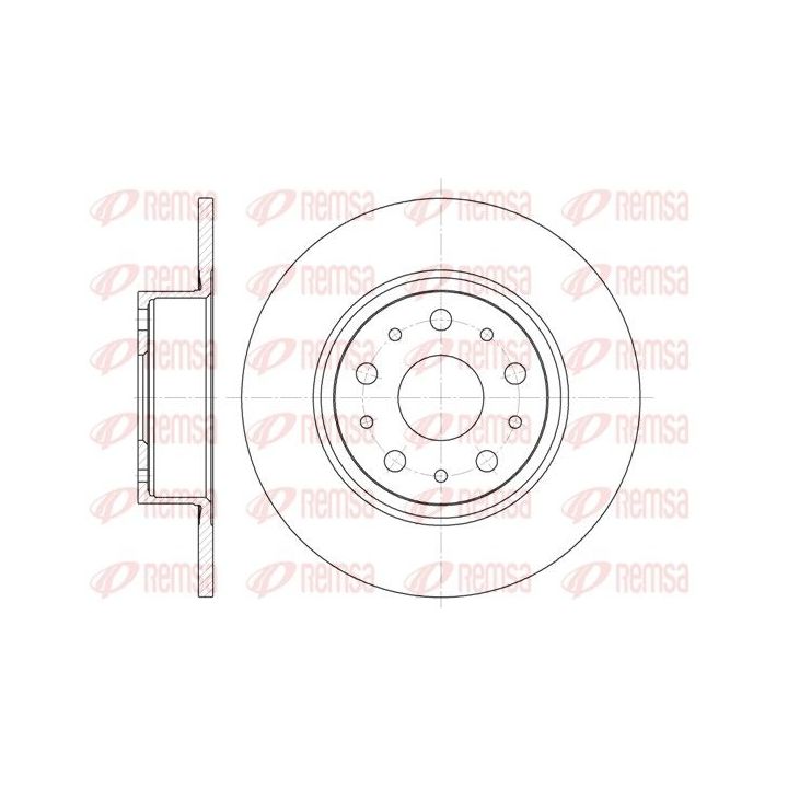 Stabdžių diskas REMSA 6457.00