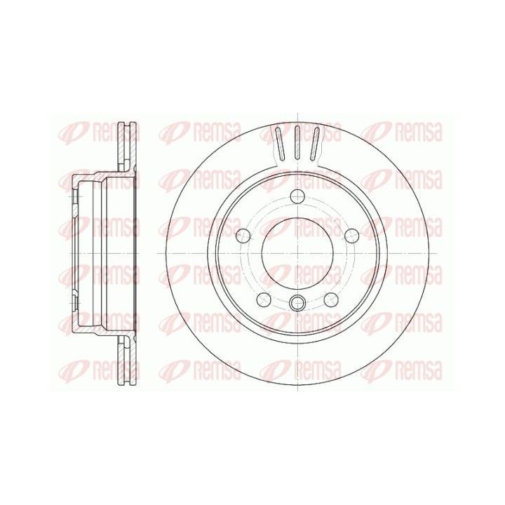 Stabdžių diskas REMSA 6458.10