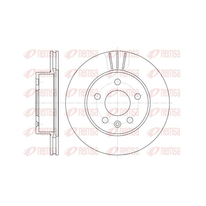 Stabdžių diskas REMSA 6460.10
