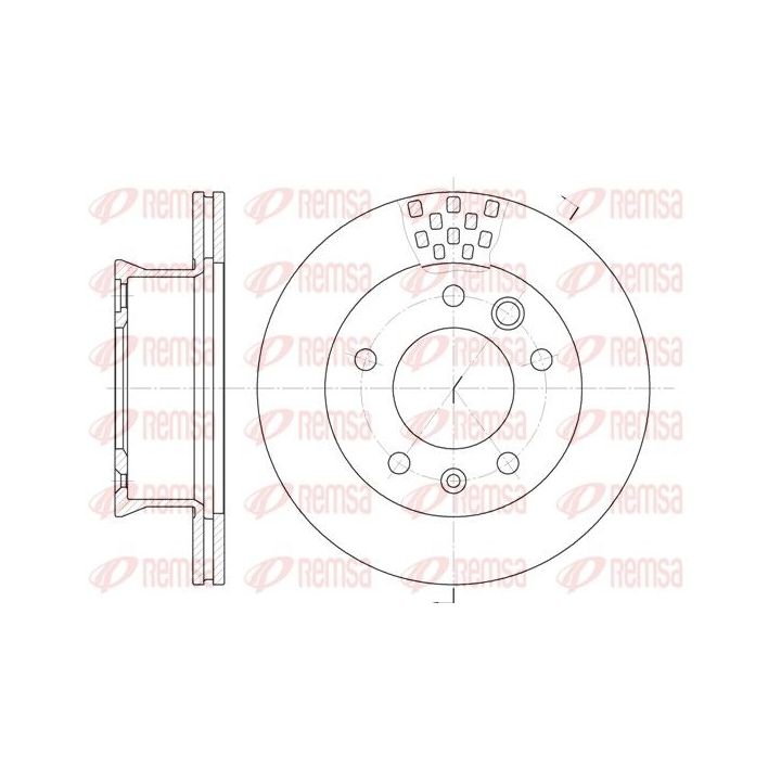 Stabdžių diskas REMSA 6461.10