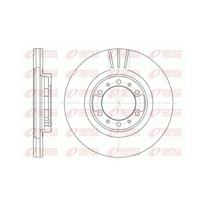 Stabdžių diskas REMSA 6462.10
