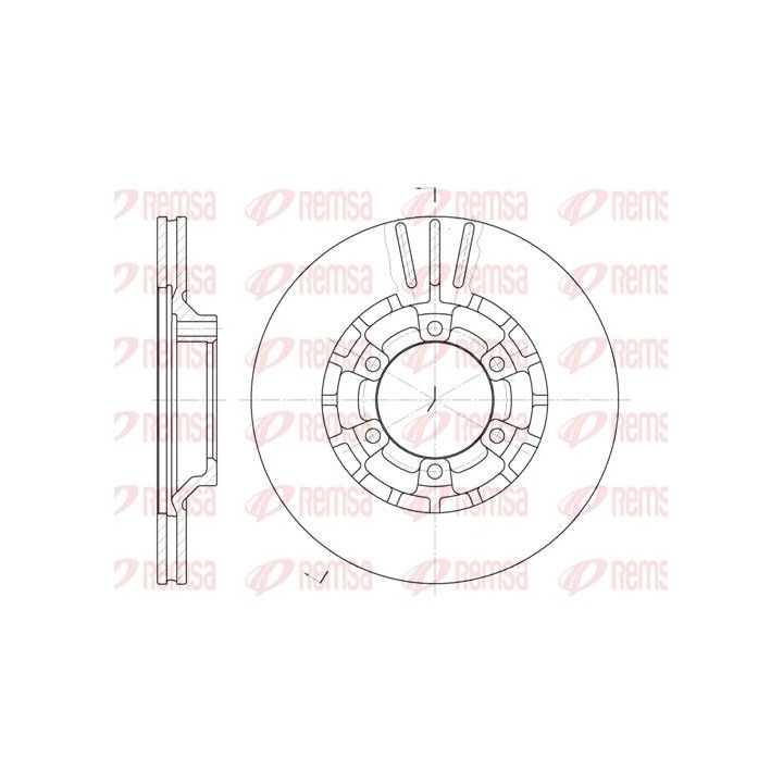 Stabdžių diskas REMSA 6464.10