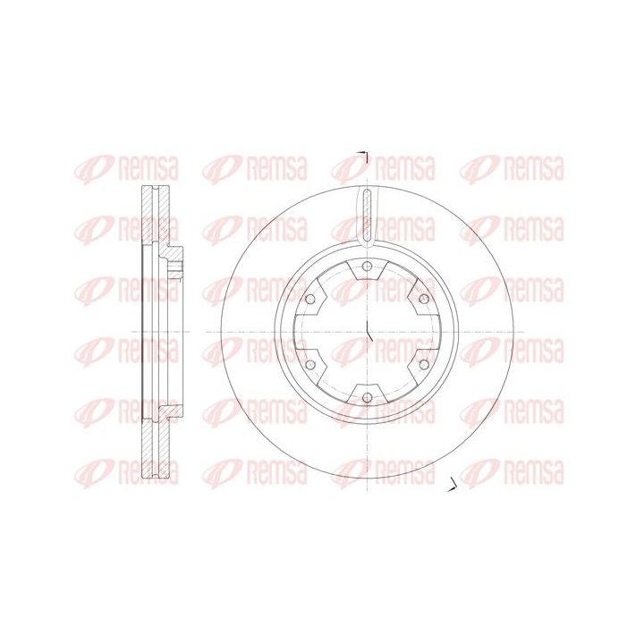 Stabdžių diskas REMSA 6466.10
