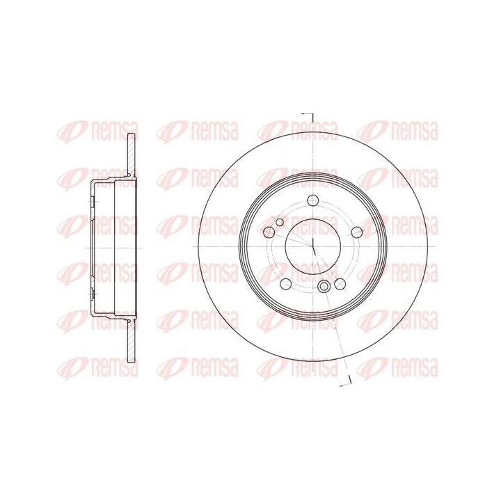 Stabdžių diskas REMSA 6467.00