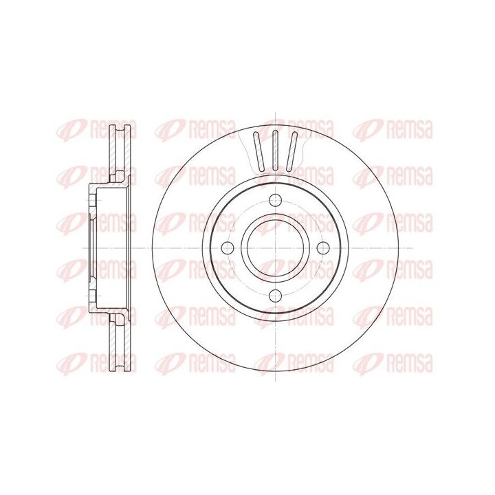 Stabdžių diskas REMSA 6469.10