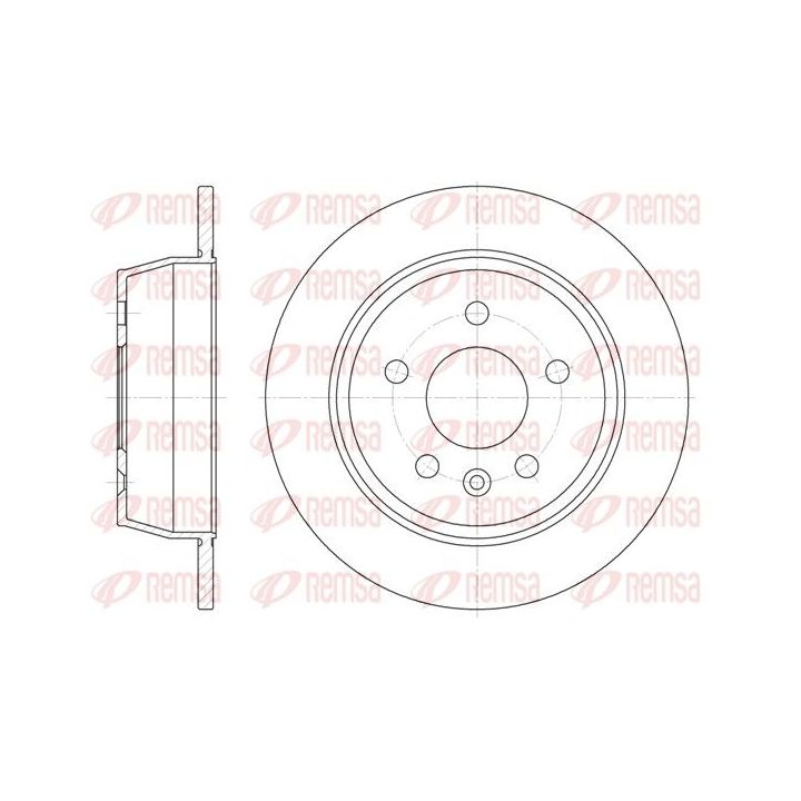 Stabdžių diskas REMSA 6471.00