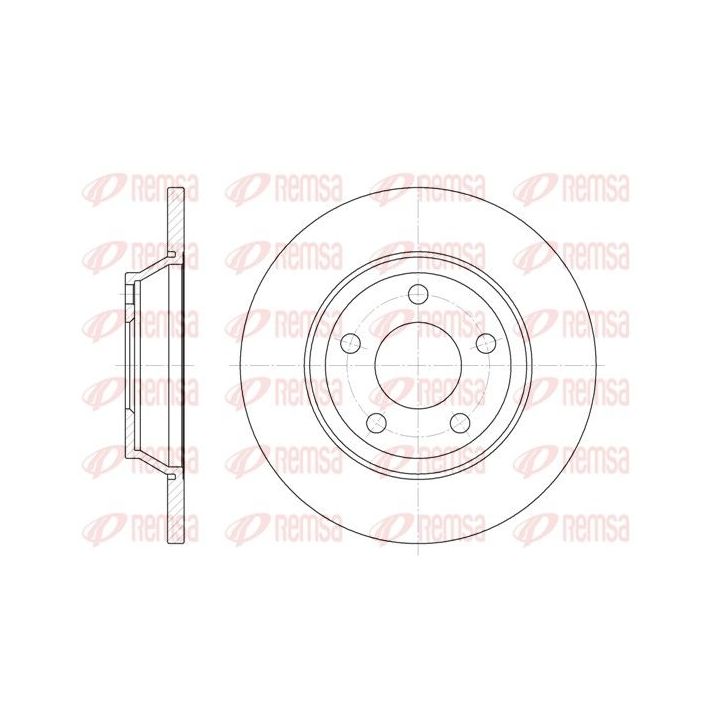 Stabdžių diskas REMSA 6472.00