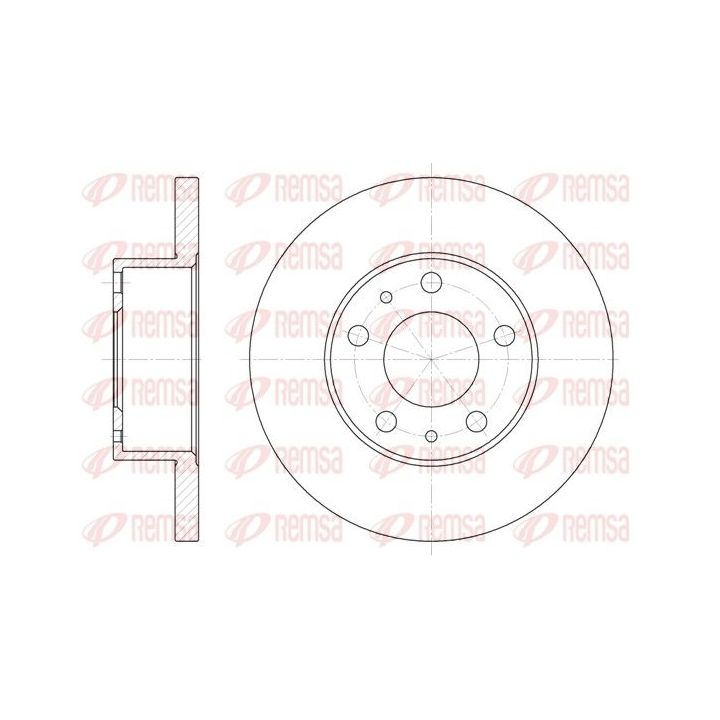 Stabdžių diskas REMSA 6473.00