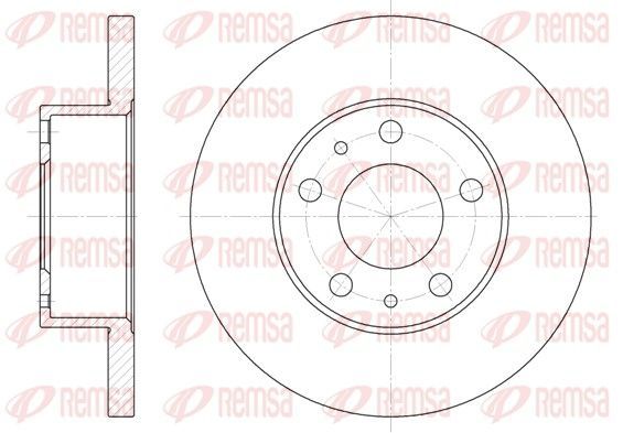 Stabdžių diskas REMSA 6473.00