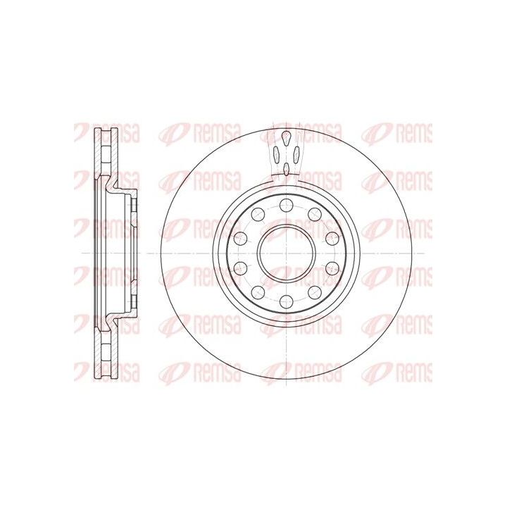 Stabdžių diskas REMSA 6479.10
