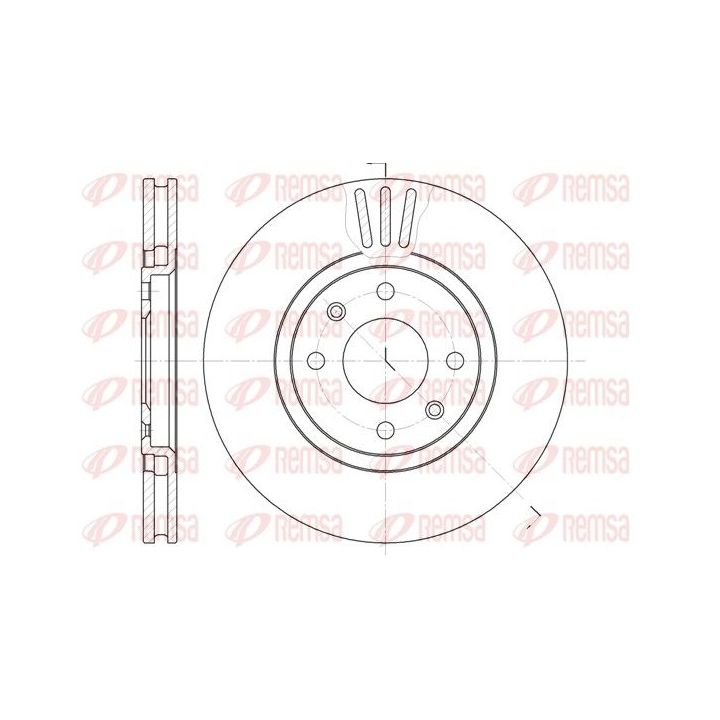 Stabdžių diskas REMSA 6486.10