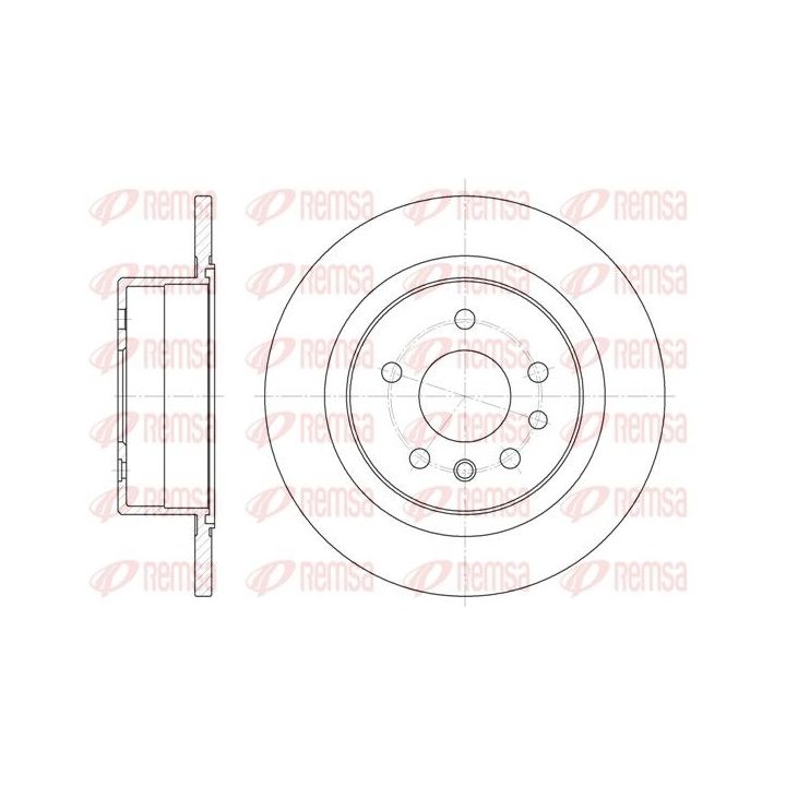 Stabdžių diskas REMSA 6488.00