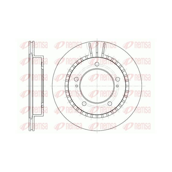 Stabdžių diskas REMSA 6492.10